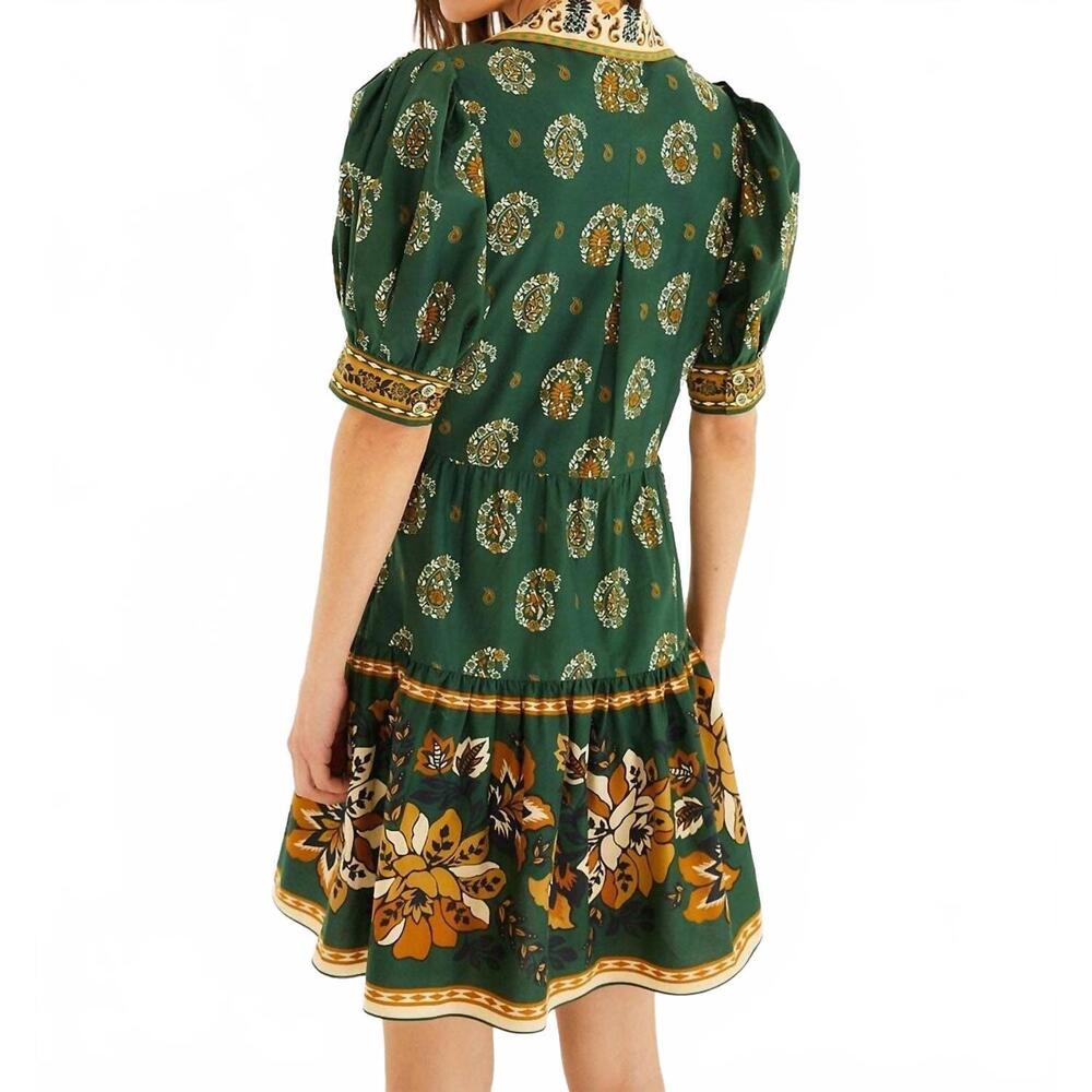 NEW FARM RIO ayla mini dress in green - Picture 4 of 5